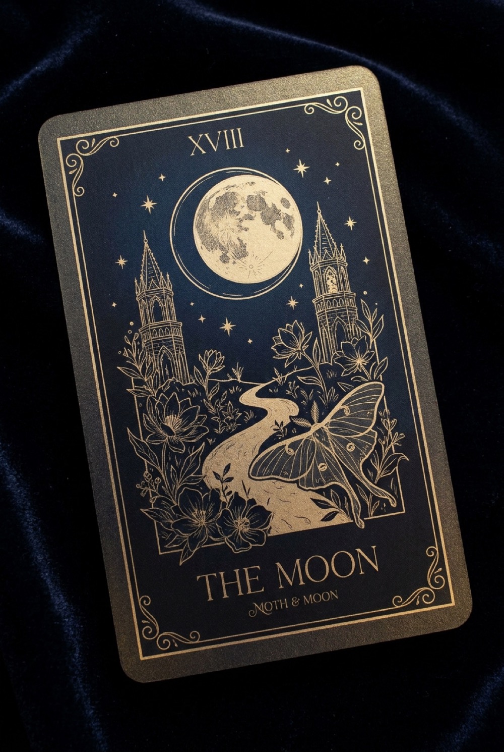 The Moon tarot card